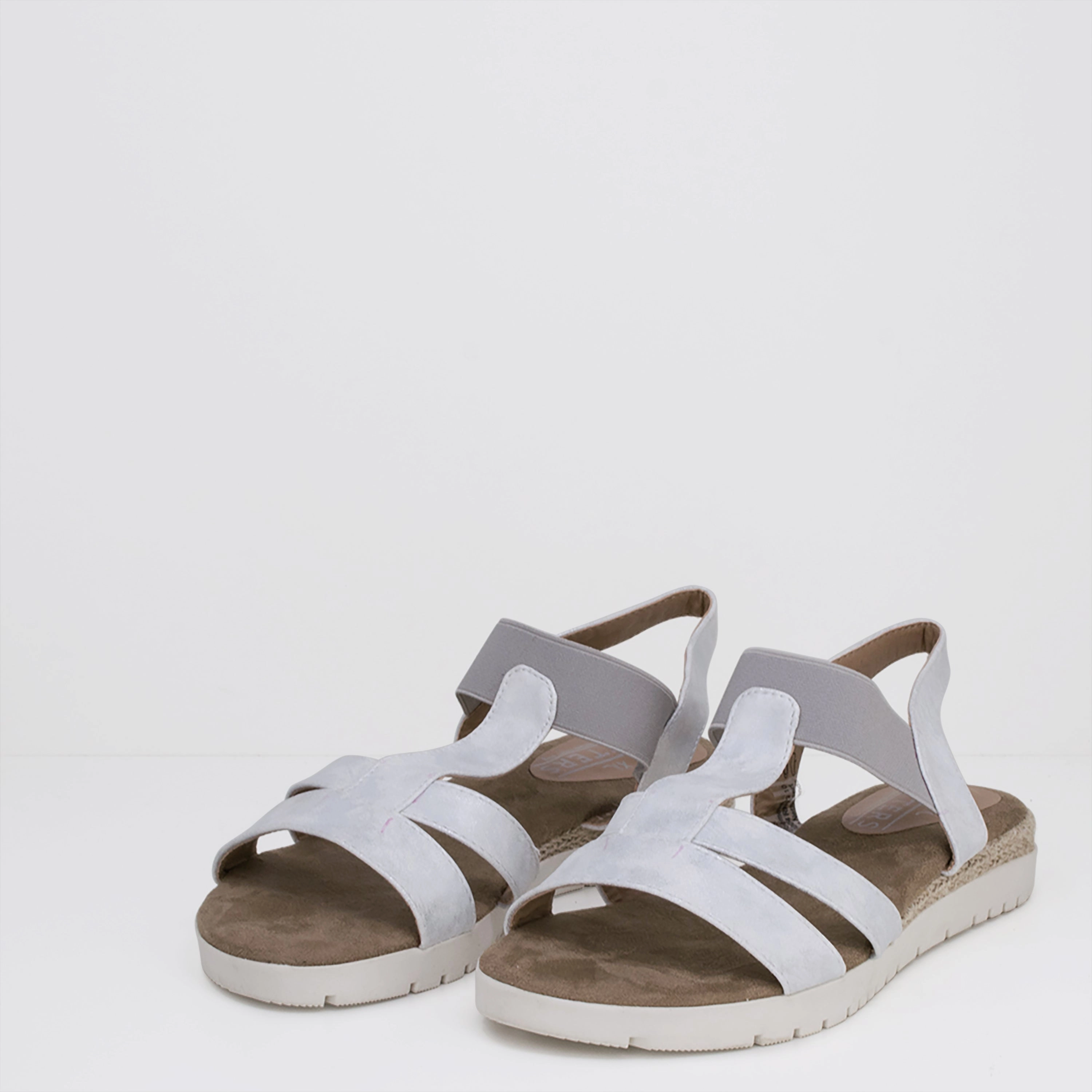 Sandalen Einlagen 70er Miri in silber - Damen Sandale