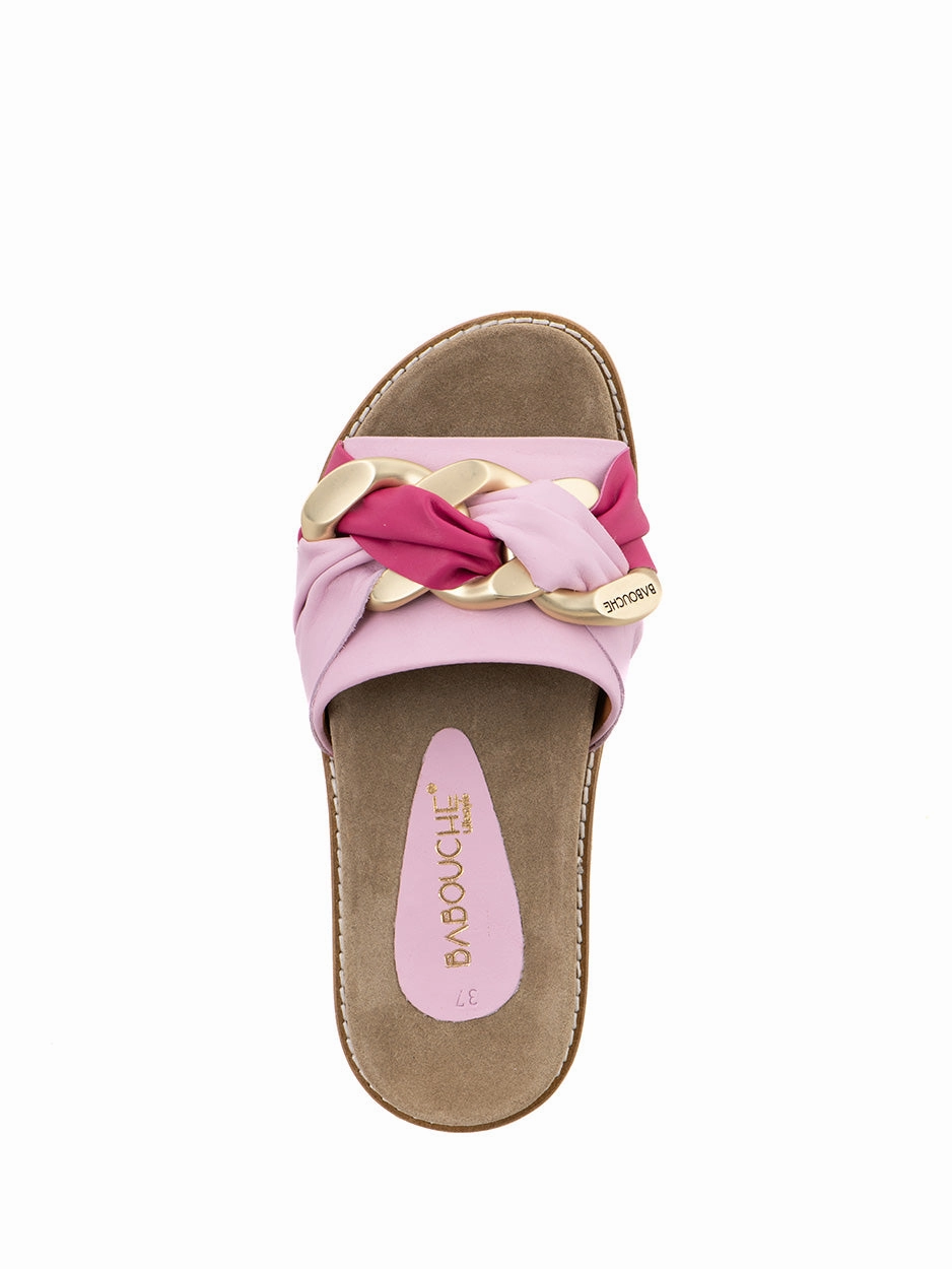 Fay | Slipper Fuchsia/Lolita Sandalen Zehen Bedeckt