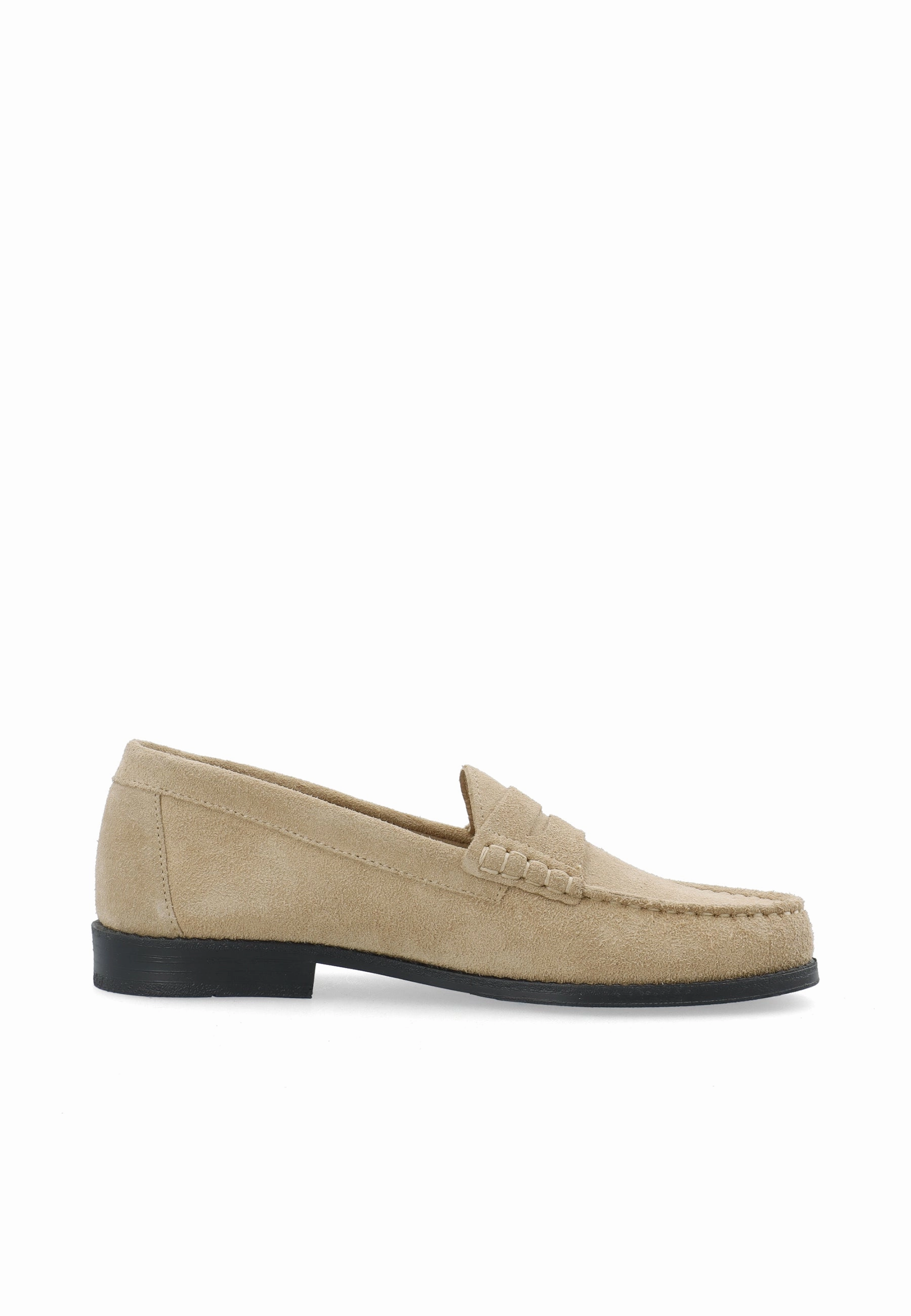 CASROBERTA LOAFER - Mushroom Ruched Penny Loafers
