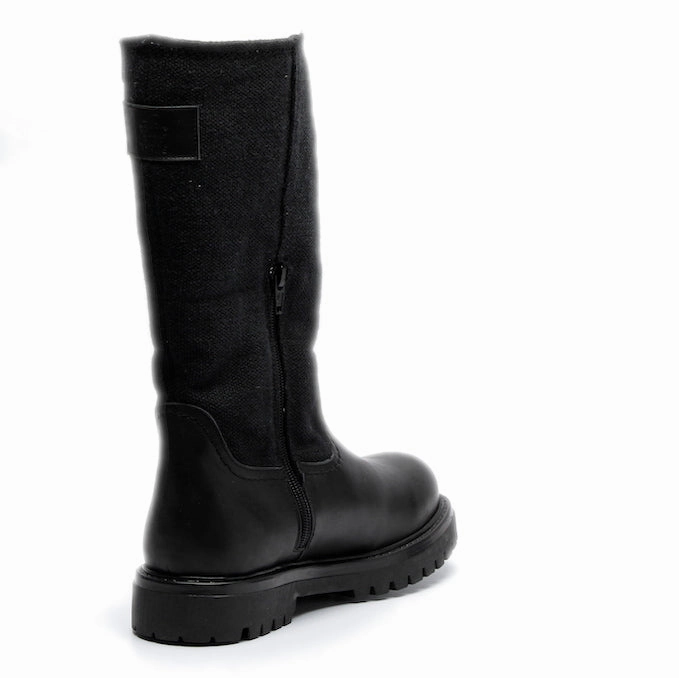 Winterstiefel Schuhe MIA Boots aus Leder, Baumwolle und Hanf