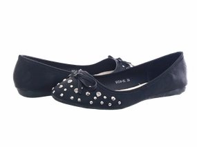 Fisherman Loafers Damen Slipper Halbschuhe Ballerina Loafer Mokassins Slip On Flats Freizeit Black # 9954