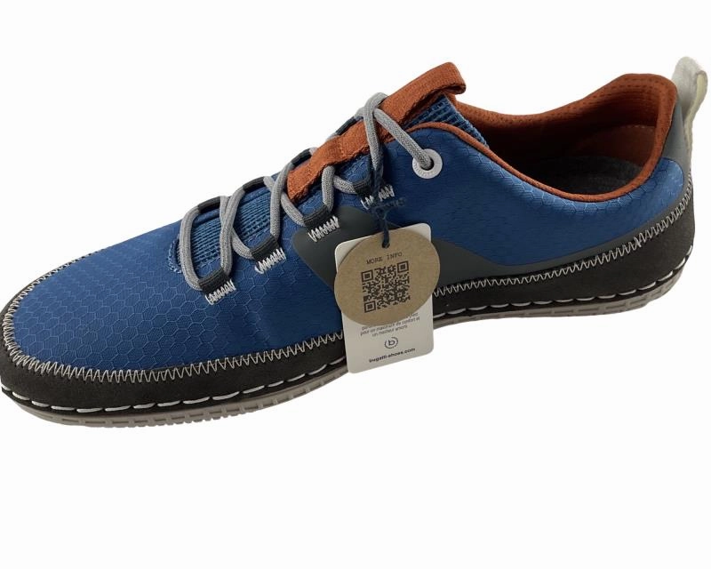 Bugatti Herren  Sneaker 341-AFF06-6959 Blau/Grau Sneaker Silber
