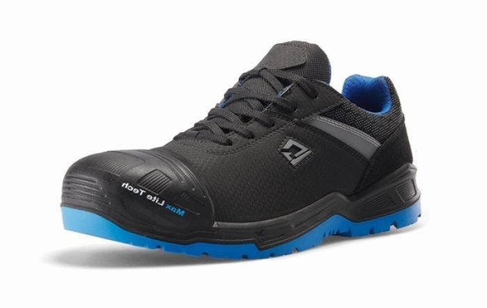 Gotham der jugendliche Sicherheitsschuh peppig schwarz blau Stahlkappe Rutschfest Atlas Tx 700 Sicherheitsschuhe S2