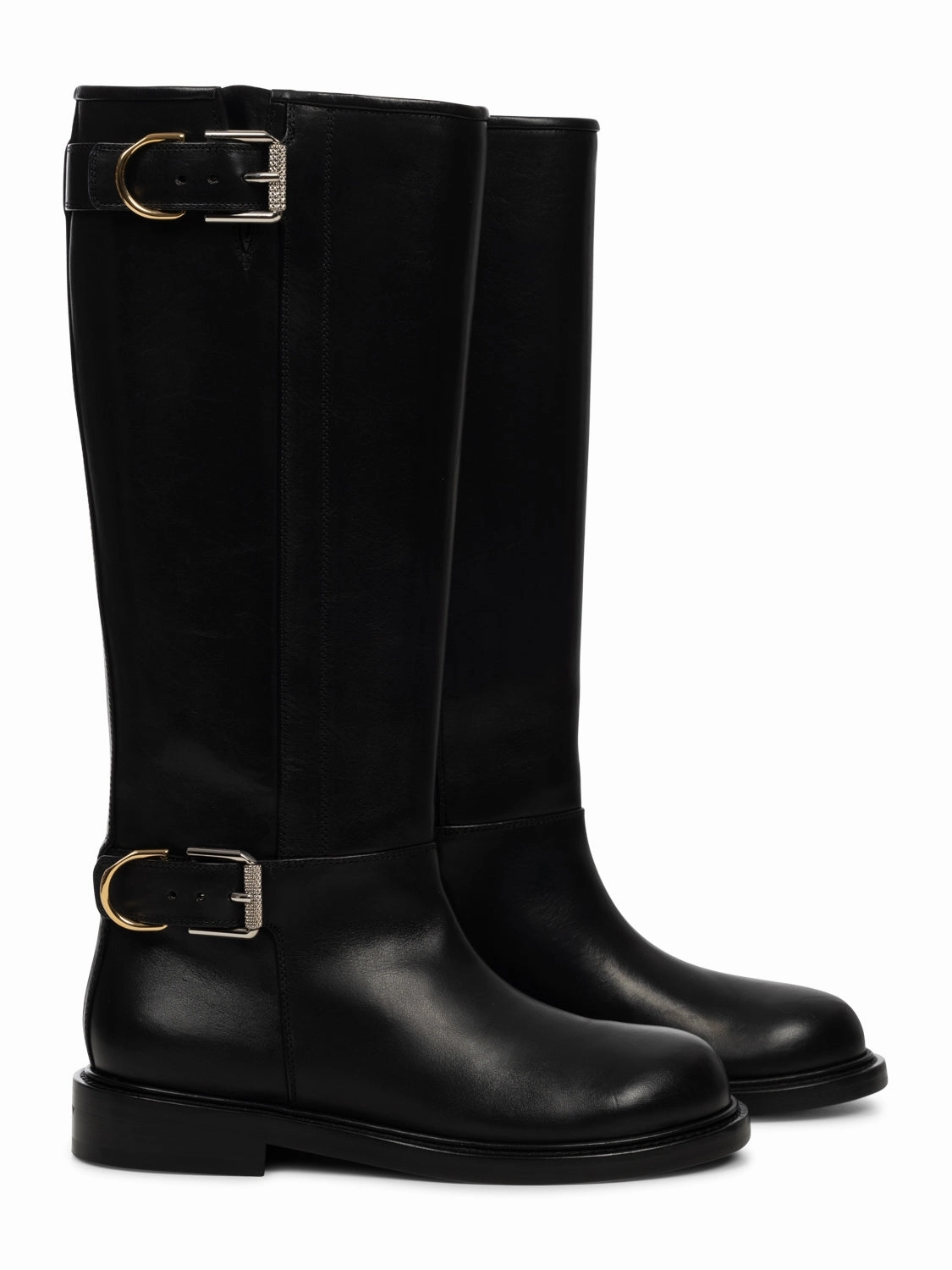 Flat Boots Stiefel Mit Reißverschluss Seitlich