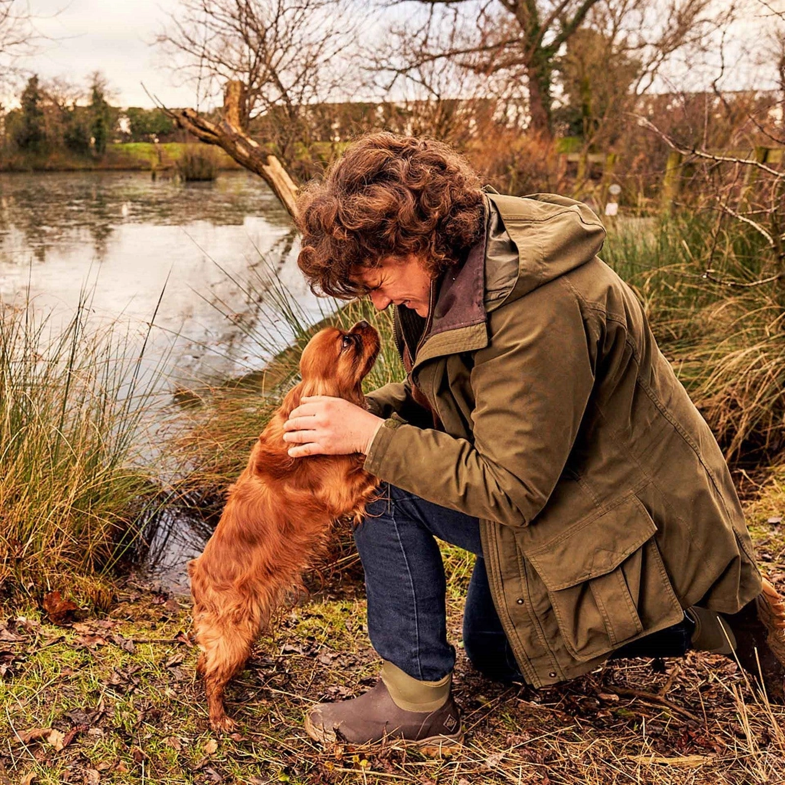 Damen Arctic Sport II Ankleboots | Dark Brown/Olive Spitze Winterstiefel