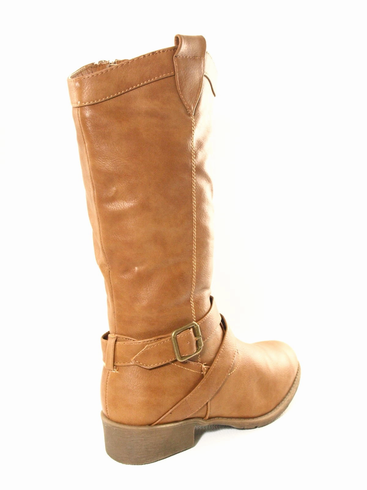 Damen Stiefel Winterstiefel warm gefttert Camel # 038 Stiefel Bundespolizei