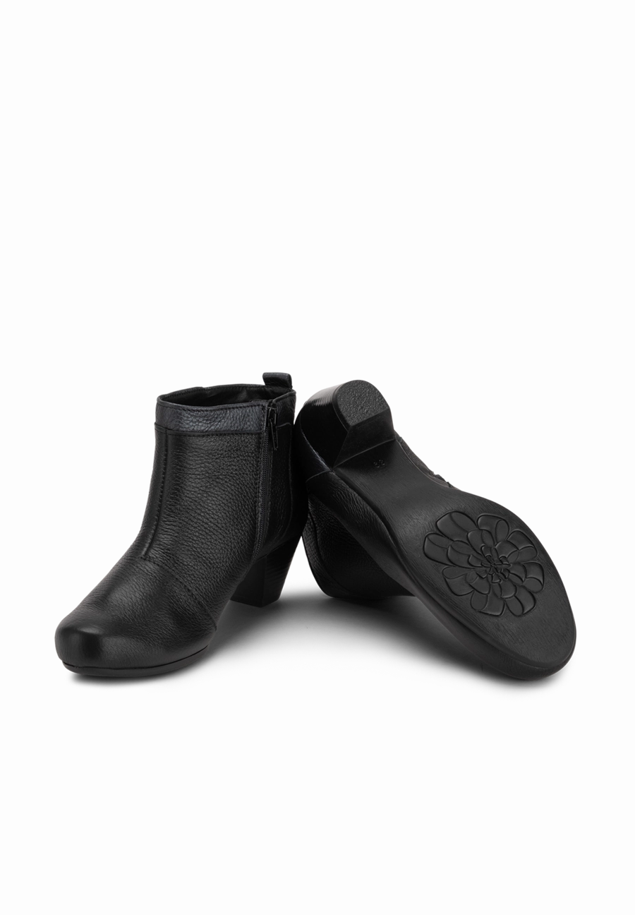 Stone Knit Chunky Ankle Boots feine Stiefelette Hirschleder