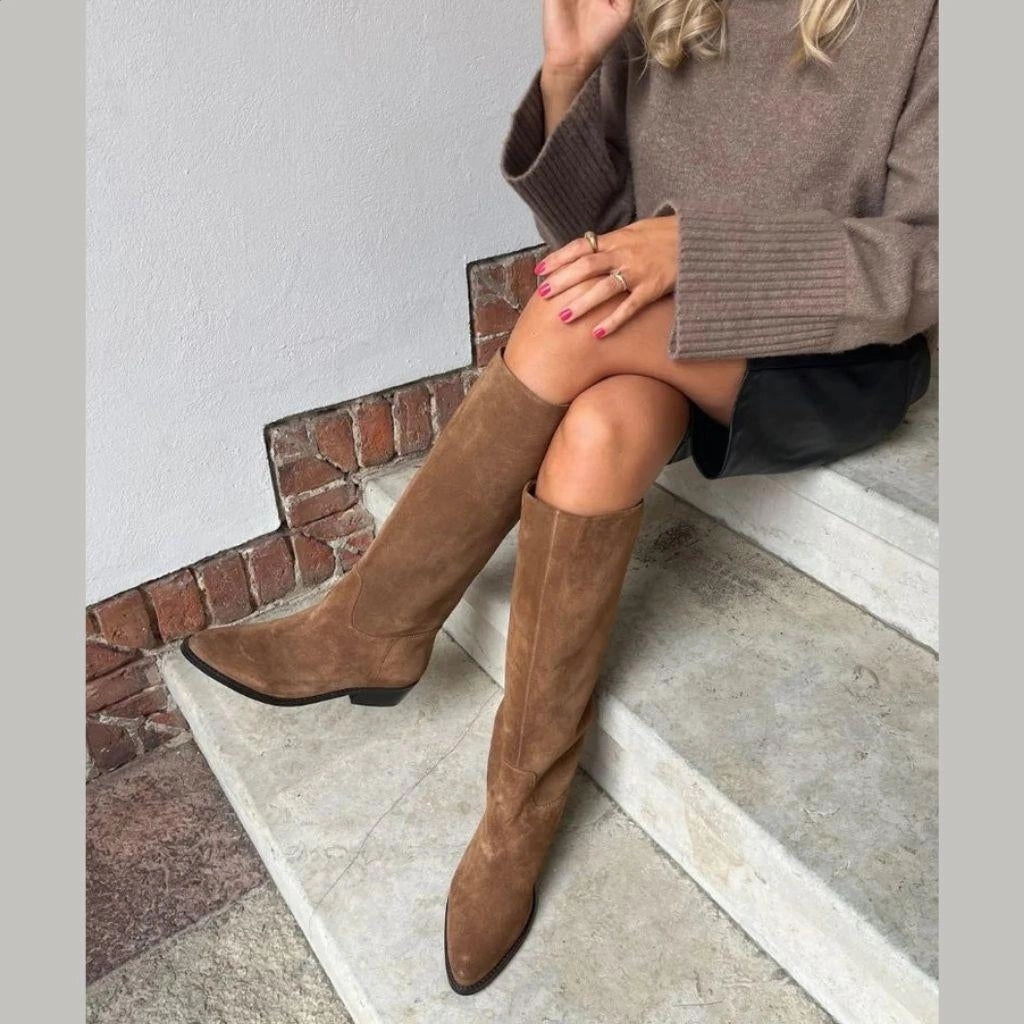 Stiefel Heart Sole THE NOTE BOOT - COGNAC