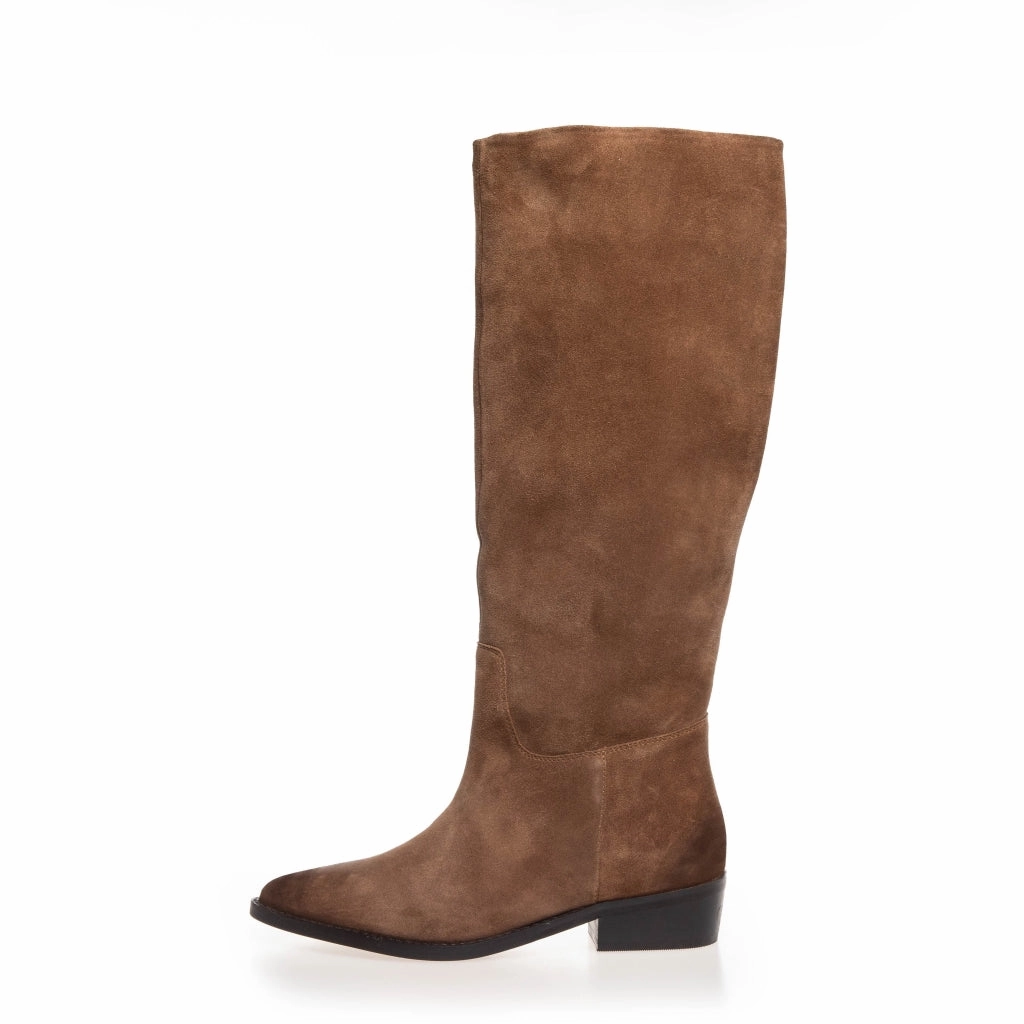 THE NOTE BOOT - COGNAC Stiefel Leder Mit Absatz