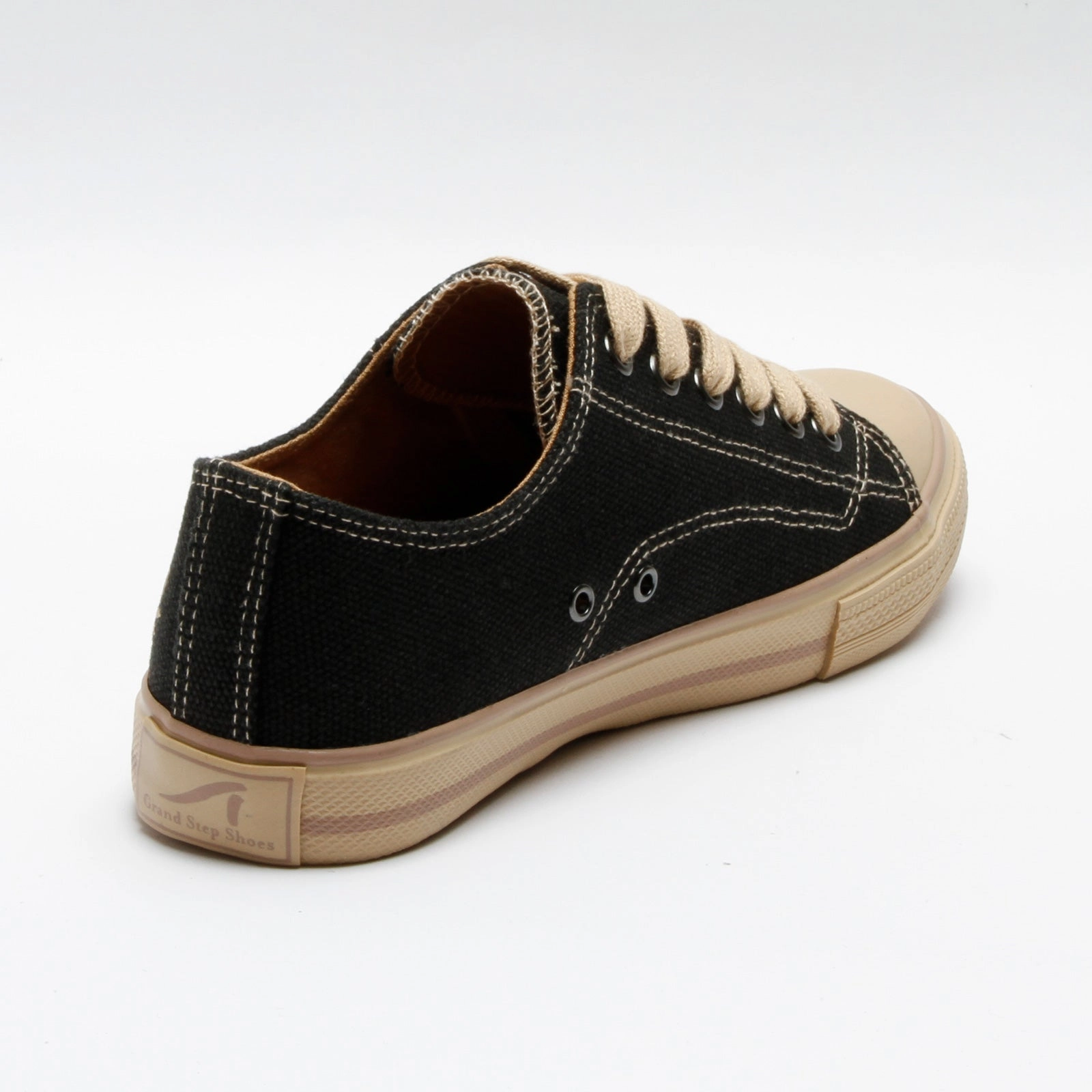 Weiße Sneaker Reinigen Natron Grand Step Shoes Hanf Sneaker Marley schwarz
