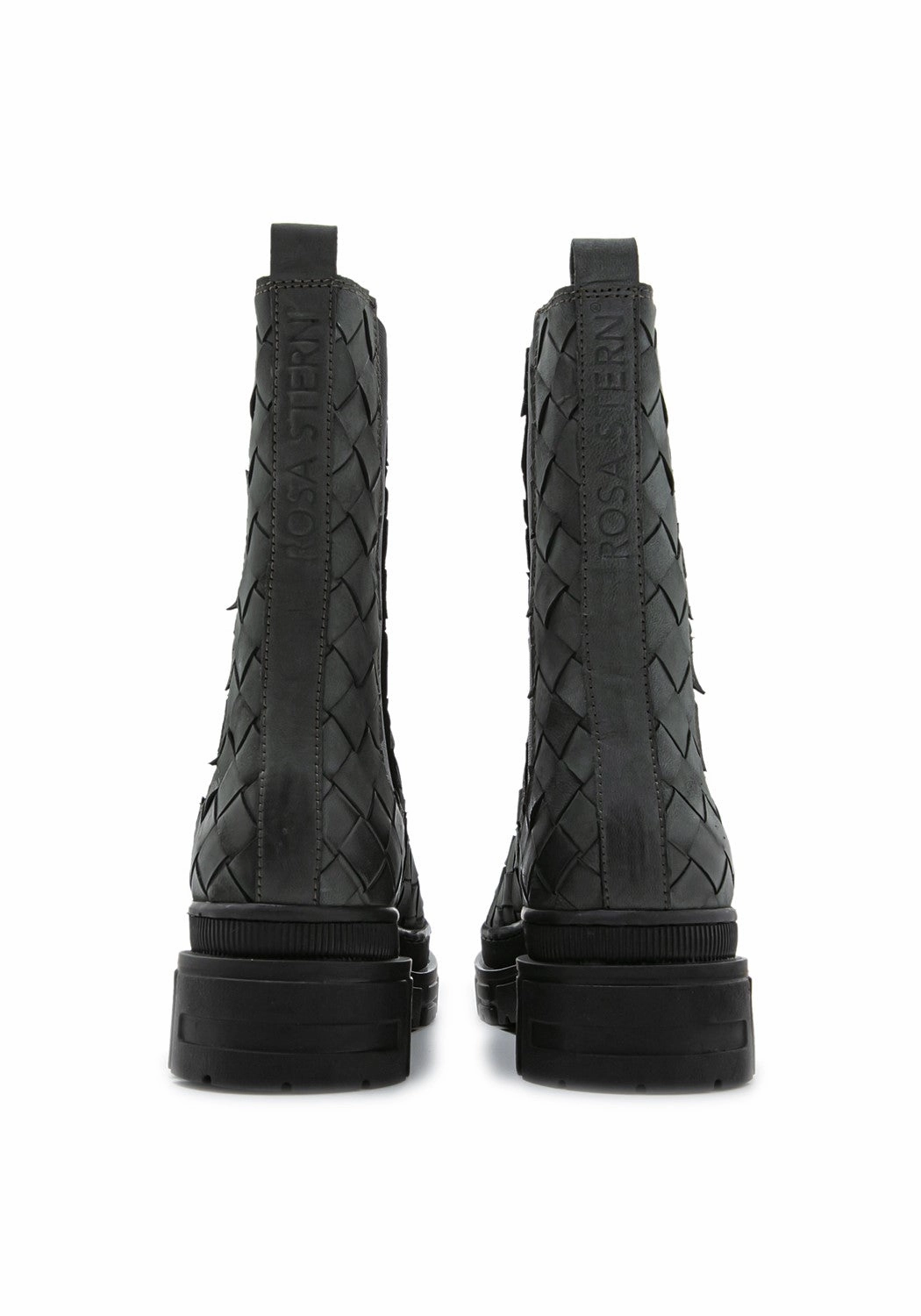 Ankle Boots With Open Sides RSKate Boot braided Suede grey/black