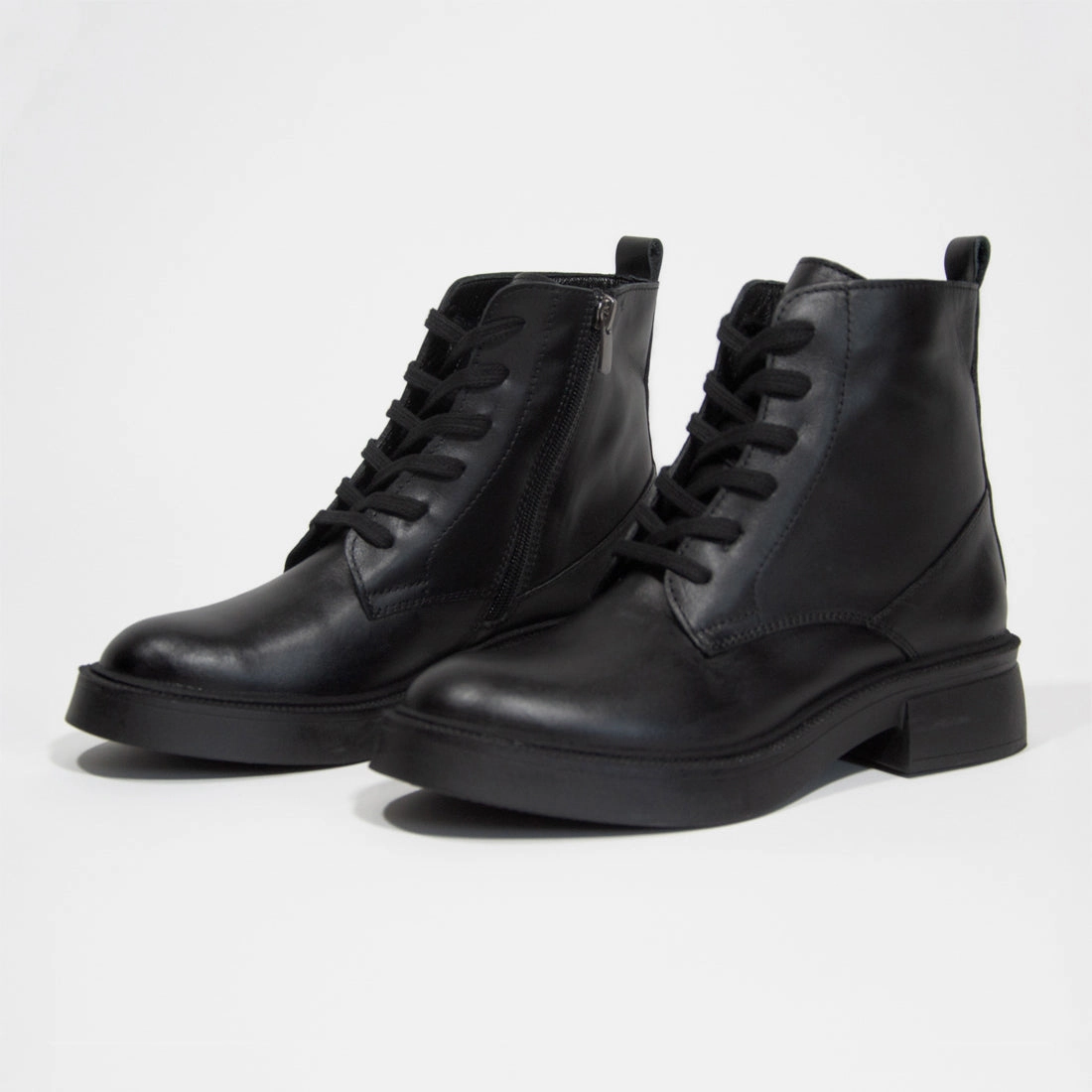 Ankle Boots Mit Absatz Spitz Damen Stiefeletten Looke LOUISE