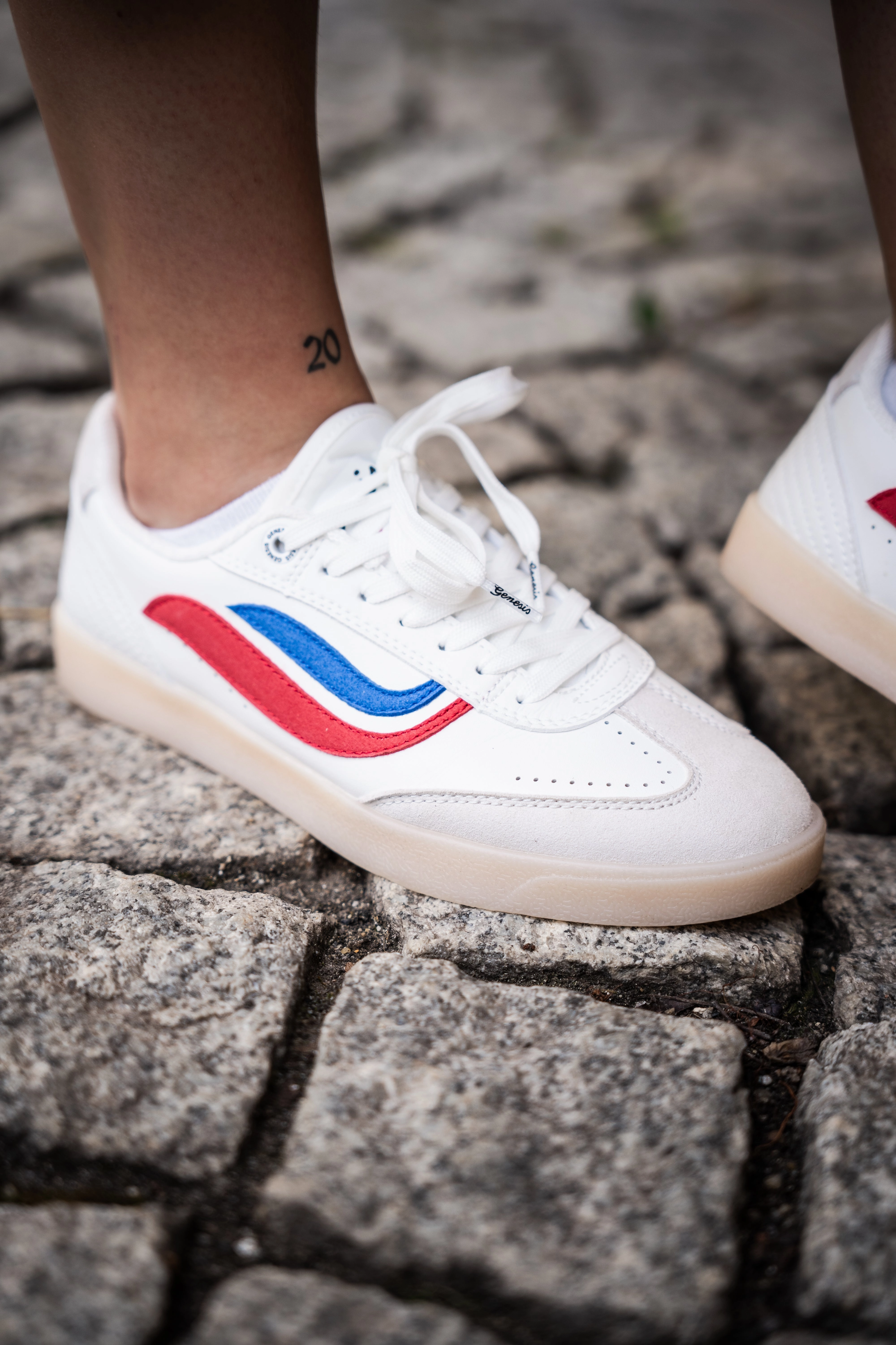 Sneaker Sicherheitsschuhe G-Volley Sugar Corn wht/red/blue/lgt gum