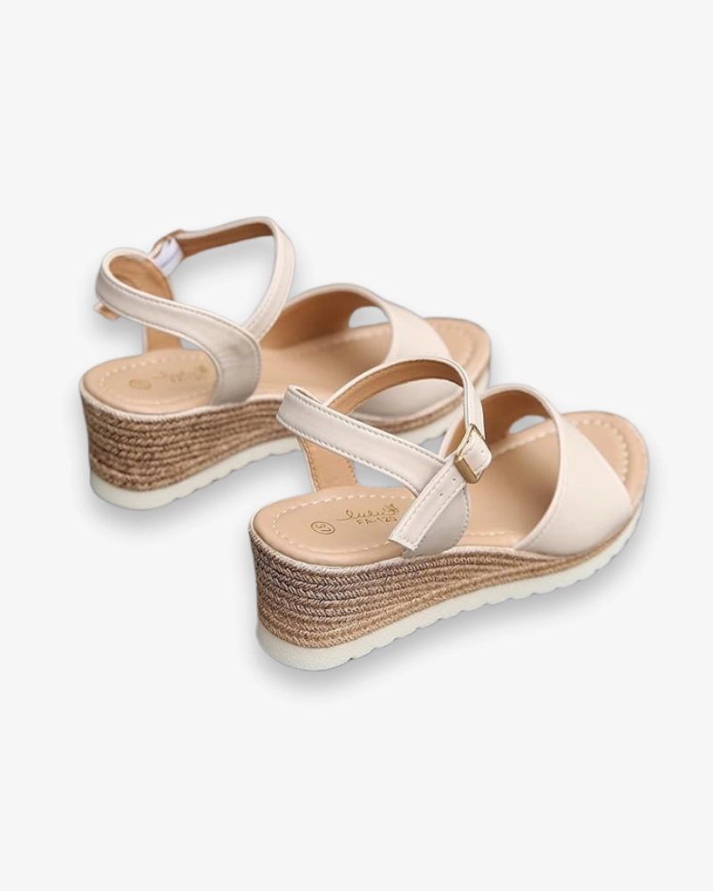 Damen Wedge Sandalen | Bequem Sandalen Vorne Offen Hinten Zu
