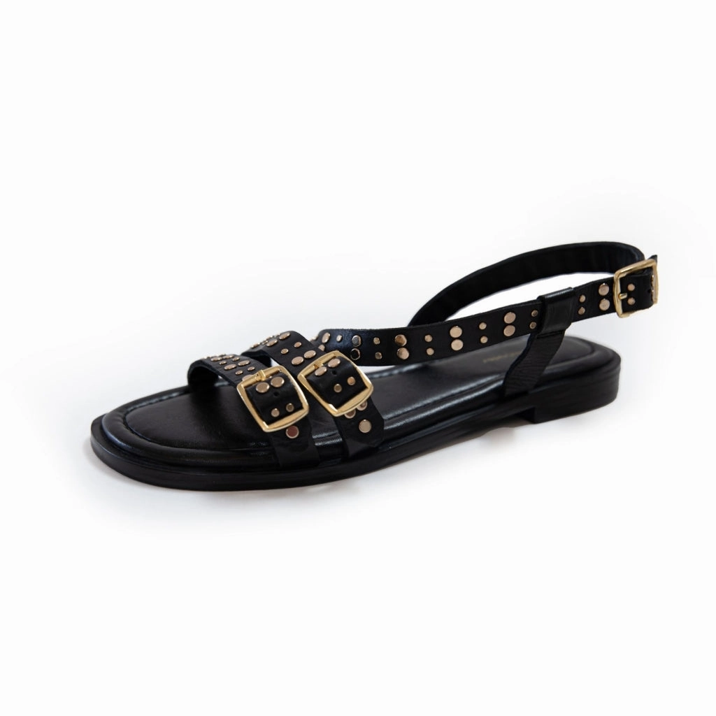 Samt Sandalen Mit Absatz ZOE - BLACK