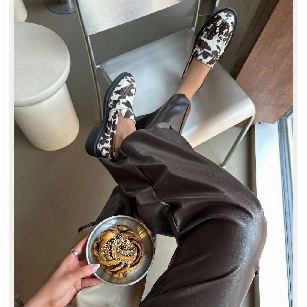 CELINA - WHITE/BROWN John Henric Loafers