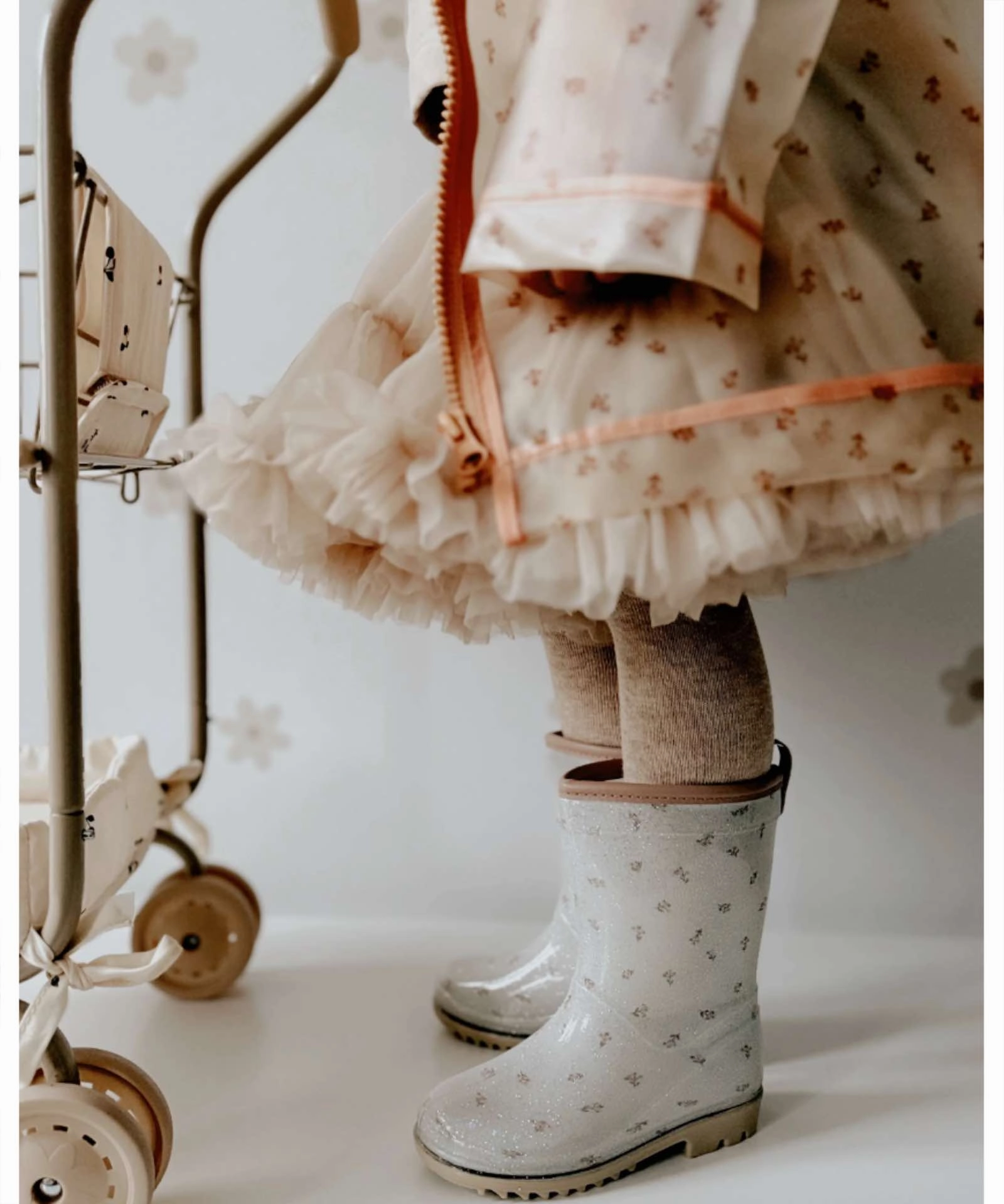 Stiefel Konfigurieren Mrs. Ertha  Regenstiefel / Gummistiefel flower buds glitter