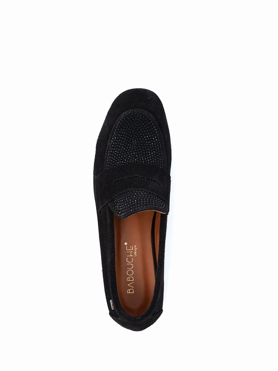 Summer Suede Loafers Maysa | Loafer Zwart