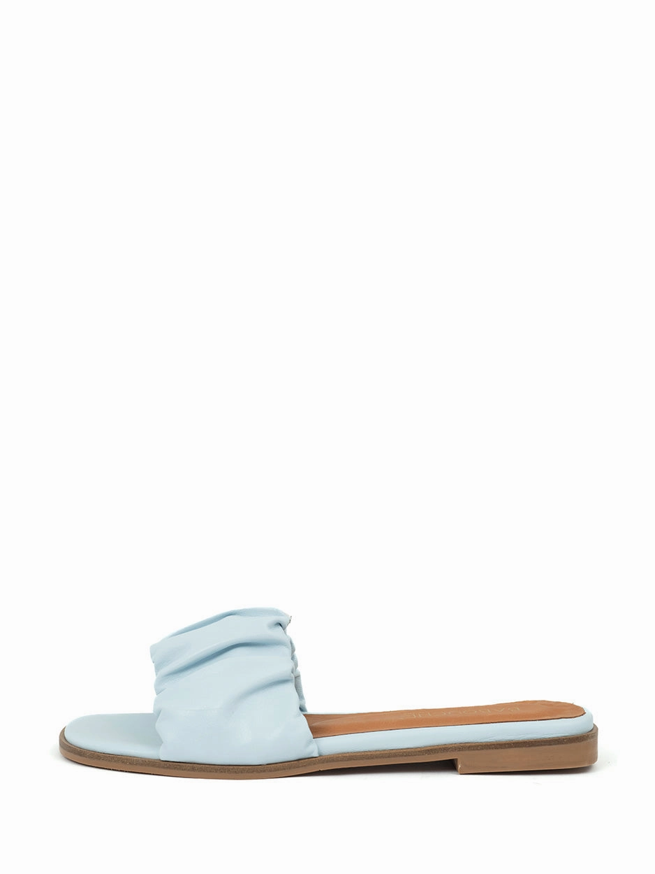 Nema | Slipper Baby Blue Sandalen Breite Füße Hoher Spann