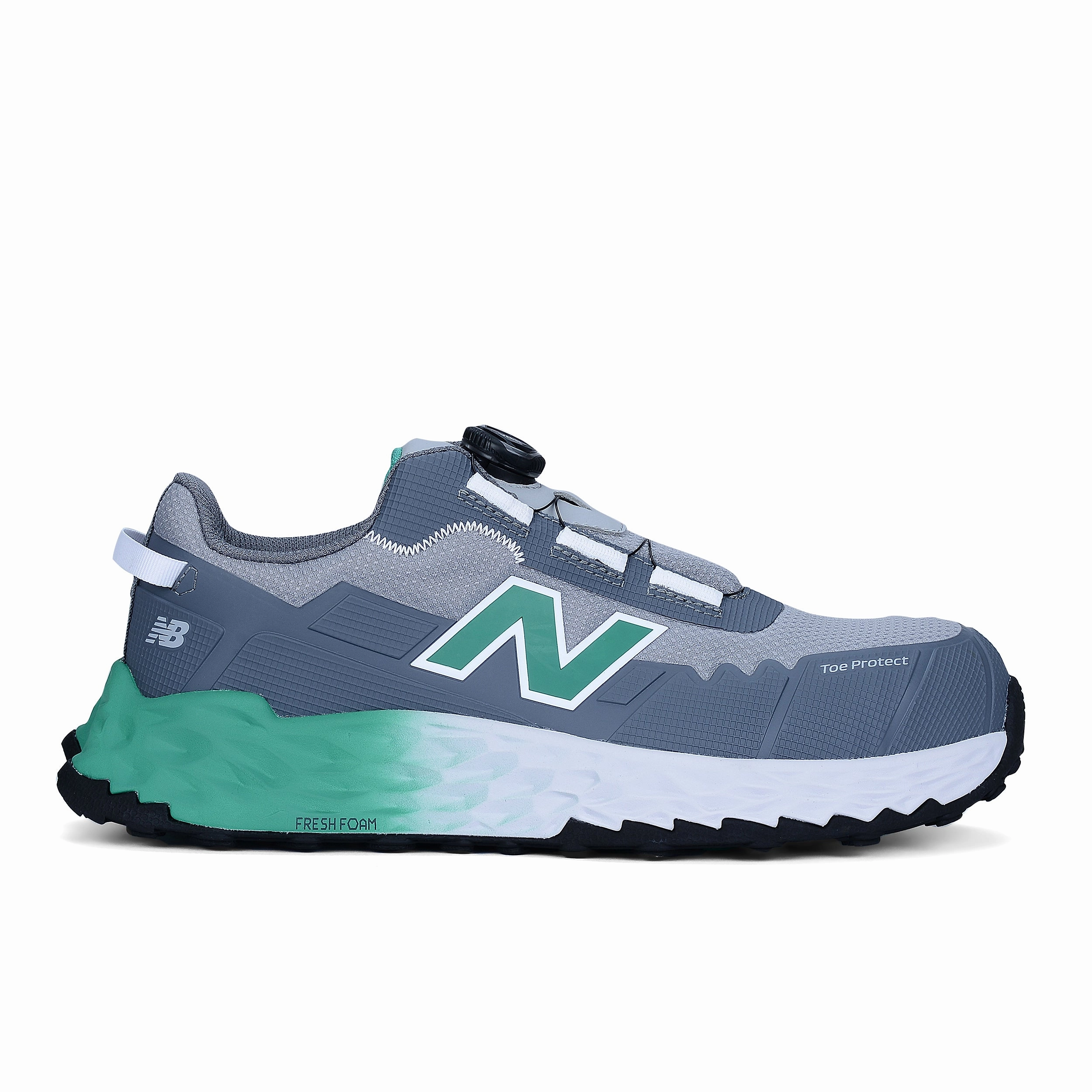 Elten Milow Low Esd S2 Sicherheitsschuhe New Balance Cremorne BOA, S3 Sicherheitsschuh ESD HRO FOe, alloy / grn, Weite 2E, EN ISO 20345