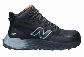 Sicherheitsschuhe Modern New Balance Cremorne Mid Womens, S3 Sicherheitsstiefel ESD HRO FO, schwarz / grau, Weite D, EN ISO 20345