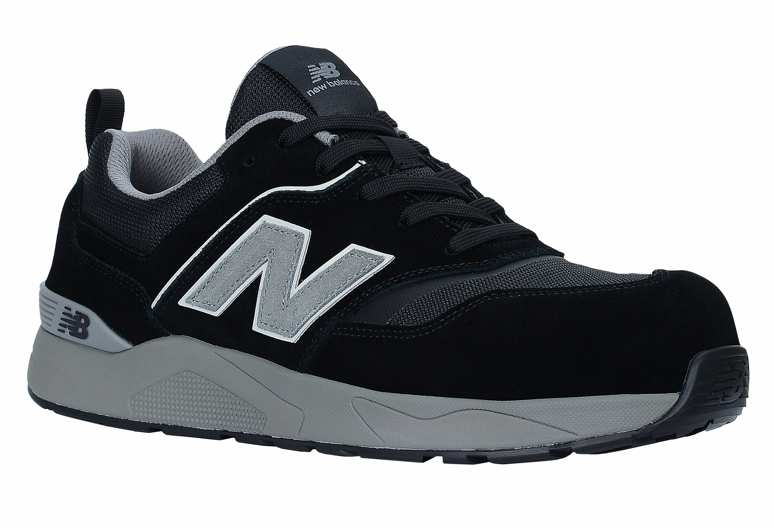 Atlas Sicherheitsschuhe Esd Tx 360 New Balance Elite Lite, Sicherheitsschuh S1P S1 ESD HROe, S1 PL HRO FO SC SR, schwarz / grau