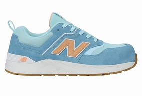 New Balance Elite Lite Womens, Sicherheitsschuh S1P S1 ESD HROe, S1 PL HRO FO SC SR, milky blue / orange Berufsgenossenschaft Sicherheitsschuhe Werkstatt