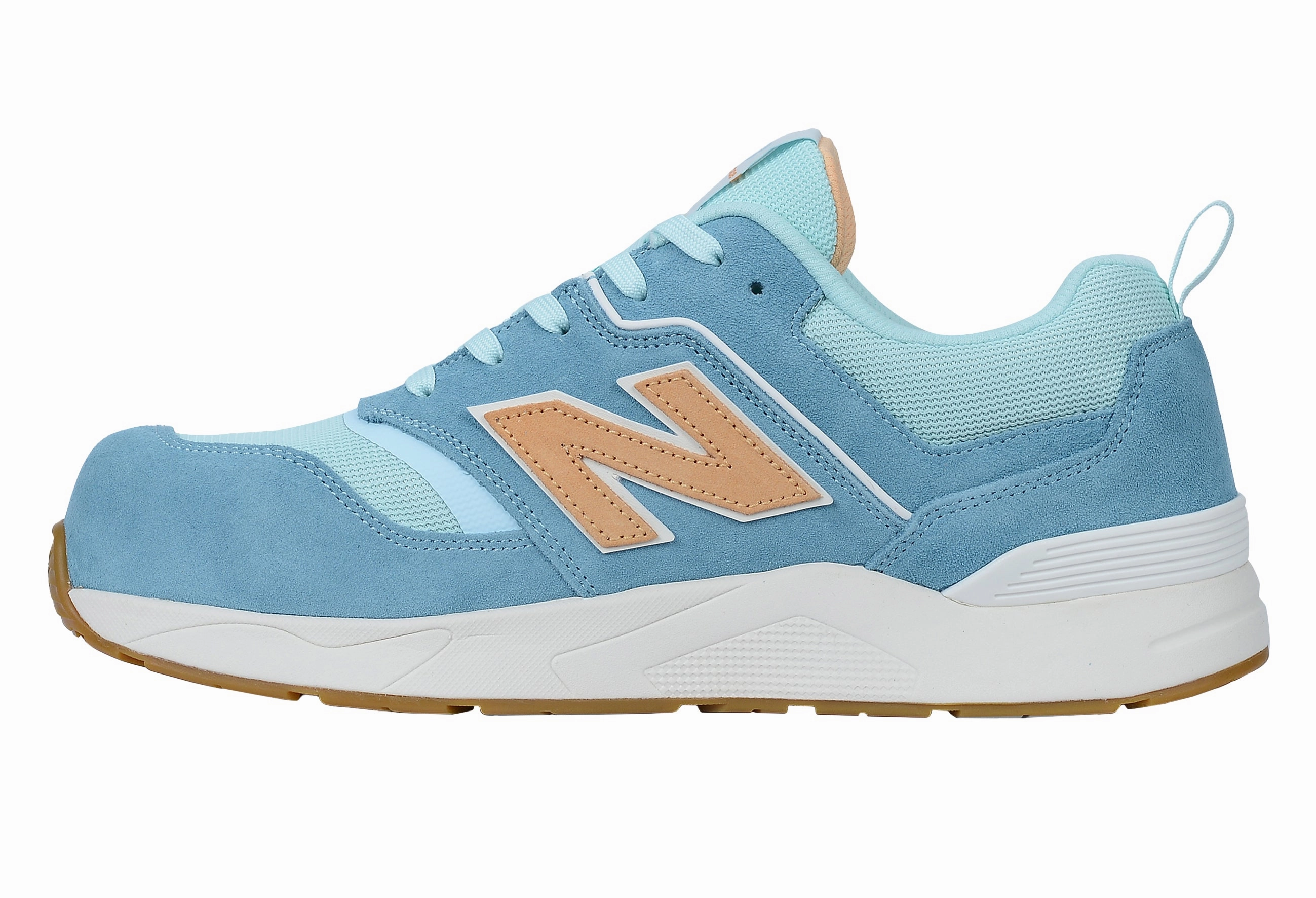New Balance Elite Lite Womens, Sicherheitsschuh S1P S1 ESD HROe, S1 PL HRO FO SC SR, milky blue / orange Sicherheitsschuhe Esd Schutz