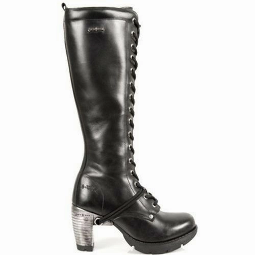 New Rock Schuhe Damen- Stiefel Boots Schuhe Gothic M.TR005-S1 Stiefel Und Kurze Hose