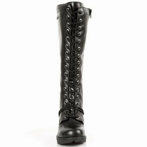 2 Paar Stiefel New Rock Schuhe Damen- Stiefel Boots Schuhe Gothic M.TR005-S1
