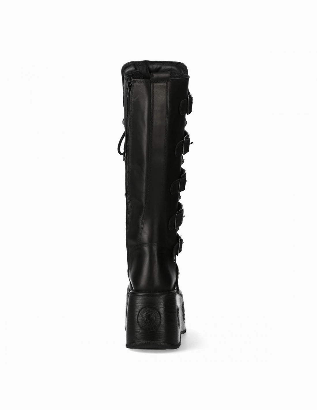 New Rock Schuhe High Boots M-272-C55 Stiefel Gothic Echtleder mit Plattform Sehr Hohe Overknee Stiefel