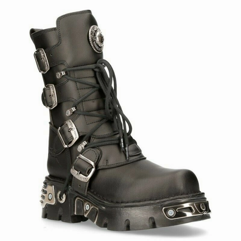 New Rock Schuhe Shoes Boots Stiefel M.373-S7 Vegan Bikerstiefel Gothic NEU Oberschenkel Stiefel