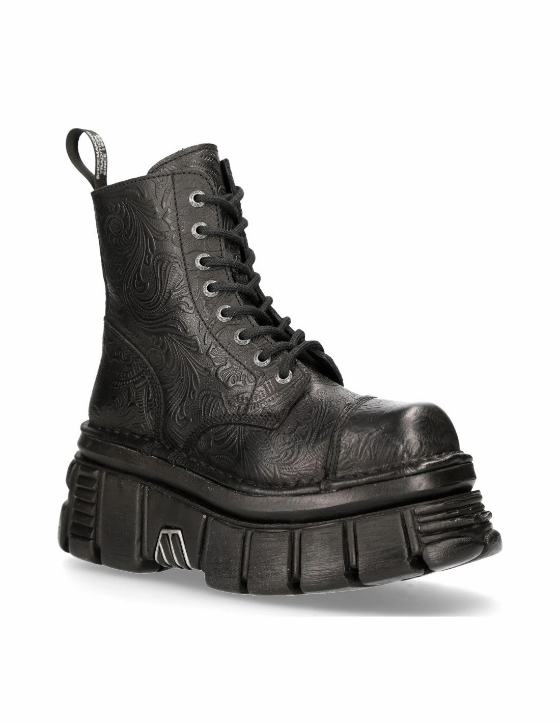 New Rock Schuhe Shoes Boots Stiefel M-MILI083C-S58 Gothic Echtleder Vintage Flower Königs Stiefel Dressur