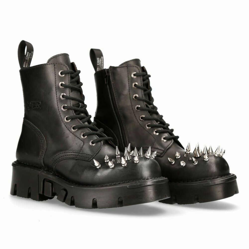 Stiefel Vase New Rock Schuhe Shoes Boots Stiefel M.MILI084CONO-C1 Gothic Schwarz