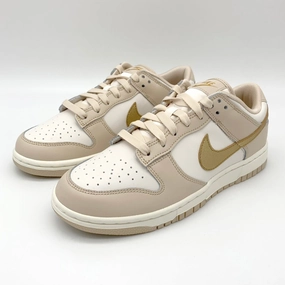 Nike Dunk Low Phantom Metallic Gold Canvas Sneaker
