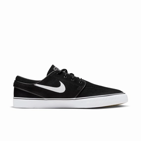 Silberne Sneaker Leder Nike SB Zoom Stefan Janoski OG  Unisex Skate Schuhe