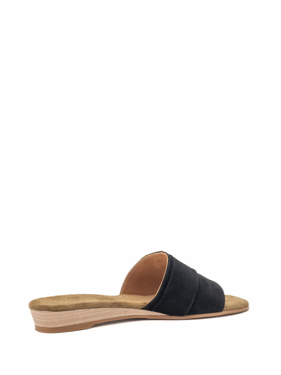 Noa | Slipper Zwart Pinkfarbene Sandalen