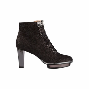 Ankle Boots Leather Size 6 NOIRS Stiefeletten inkl. Schuh-Schmuck, Dirndlschuhe