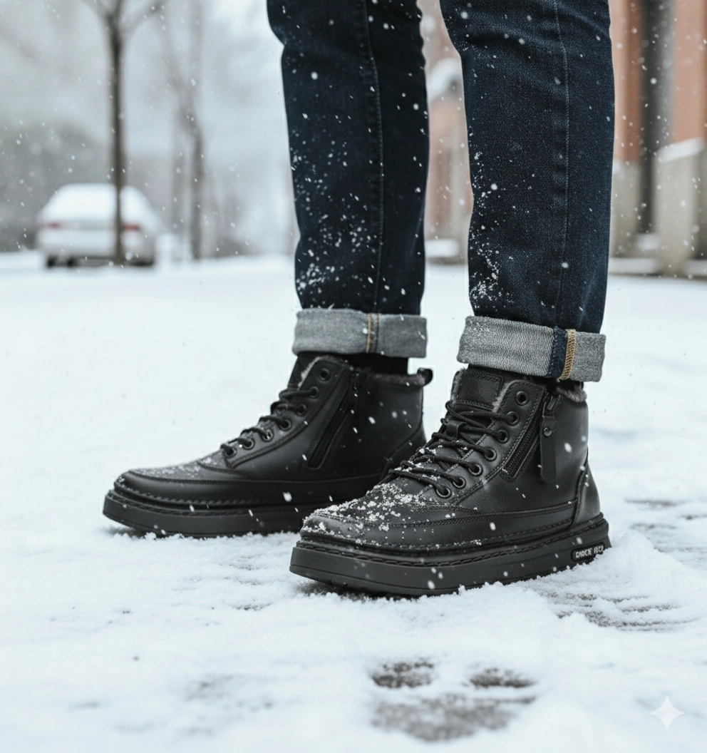 NordicBoot  Herren Winterstiefel waterproof & warm - schwarz Winterstiefel Lofoten