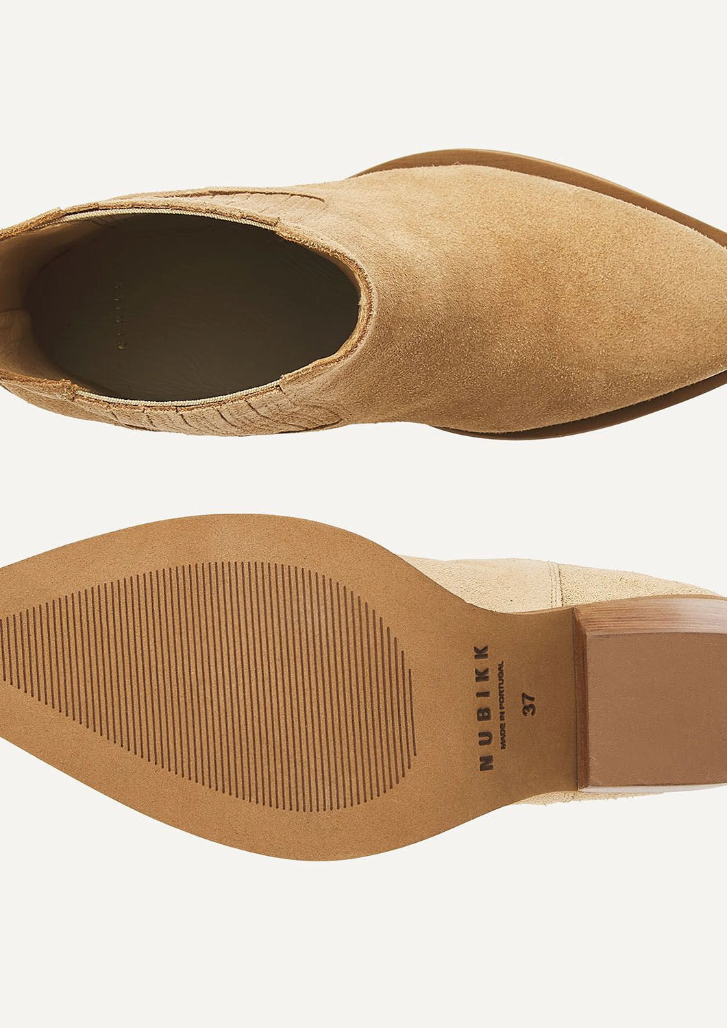 NUBIKK Liv Loua Metal Red Wine Ankle Boots Uk