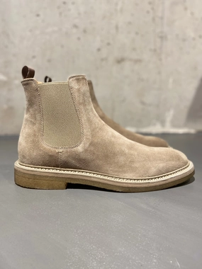 Flora Smooth Chelsea Boots OFFICINE CREATIVE HOPKINS CREPE/121 CHELSEA BOOT SUEDE TAUPE