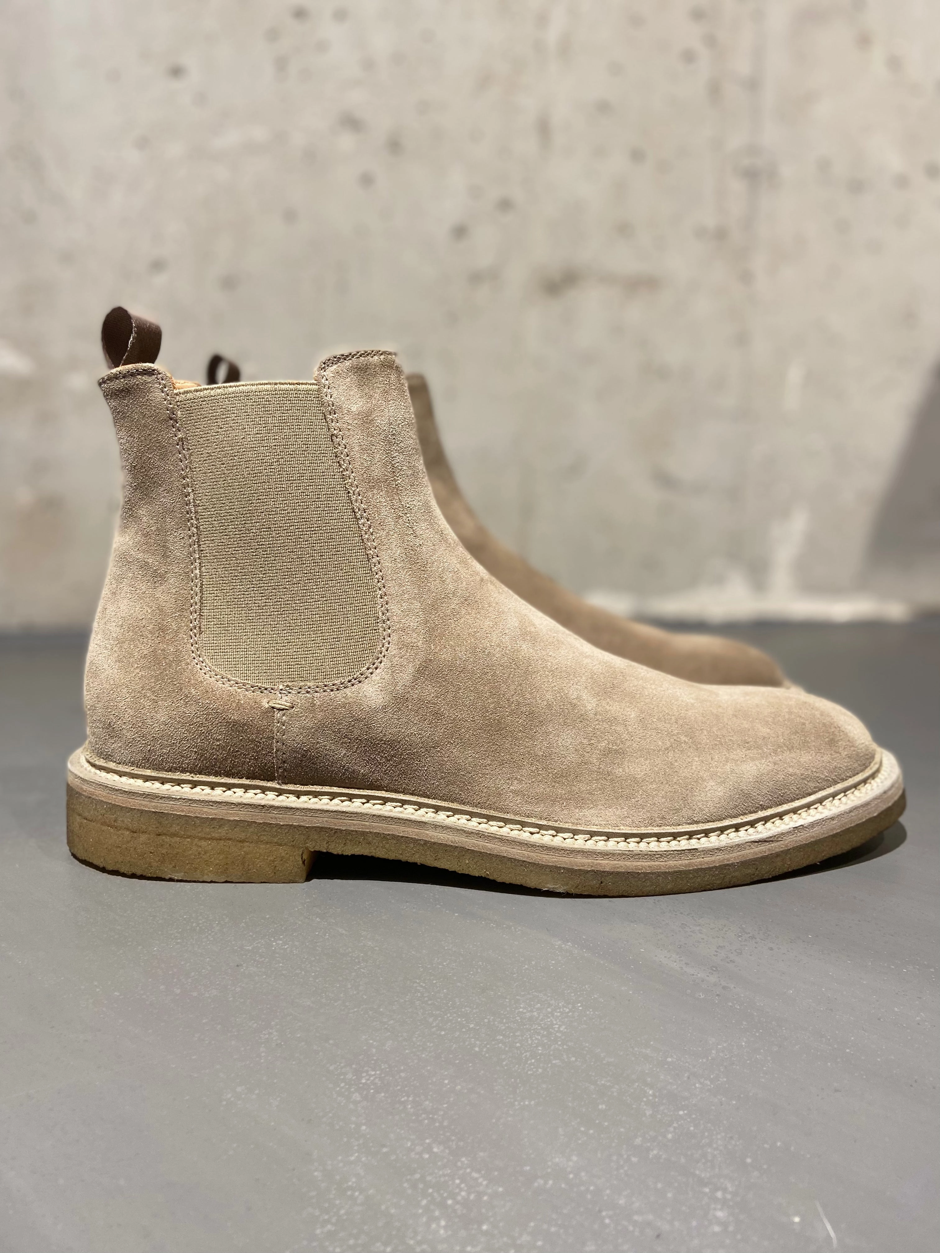 Chelsea Boots Stretch OFFICINE CREATIVE HOPKINS CREPE/121 CHELSEA BOOT SUEDE TAUPE