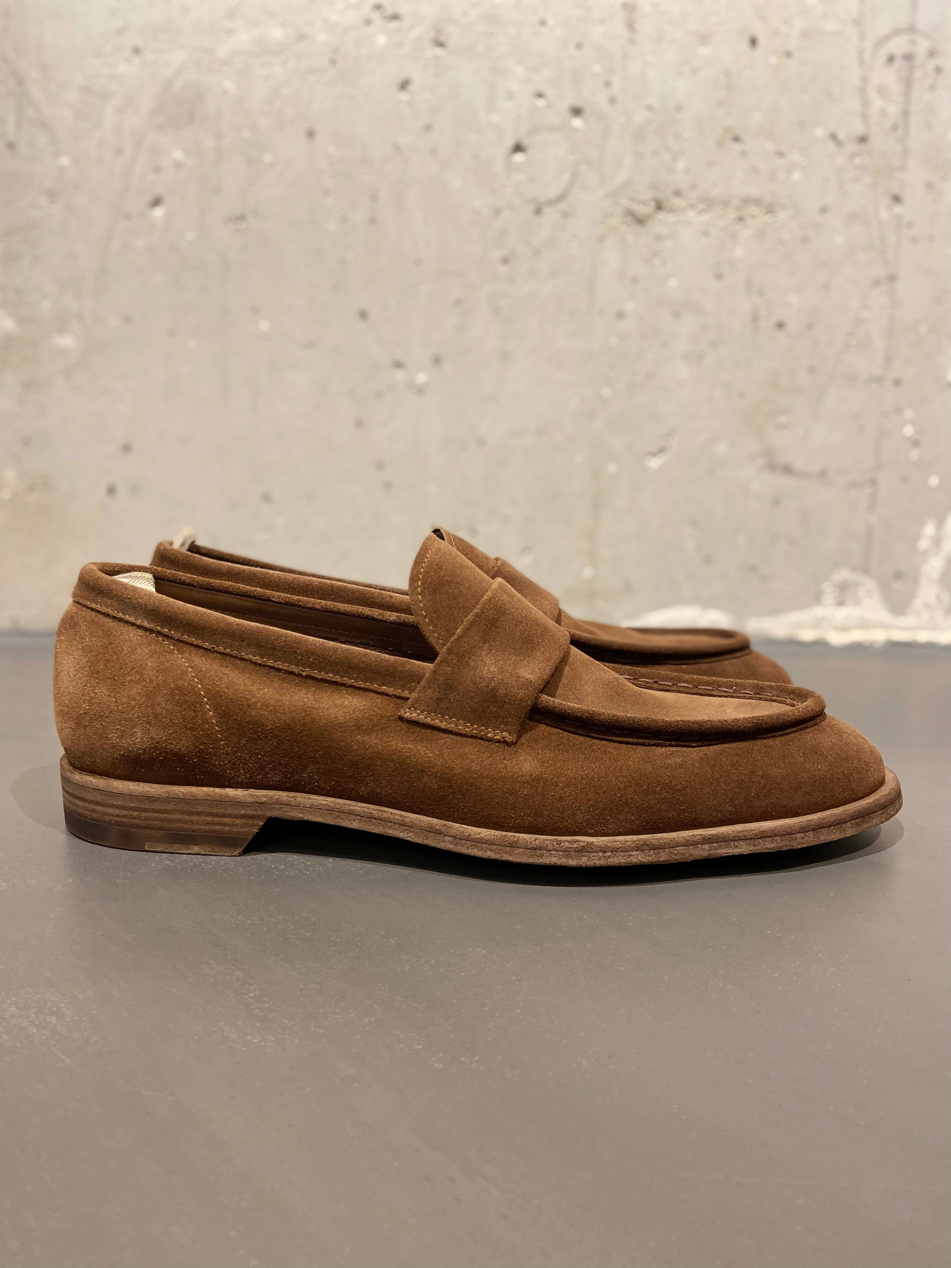 OFFICINE CREATIVE SOUND/001 LOAFER SUEDE CAMEL Loafers Tie