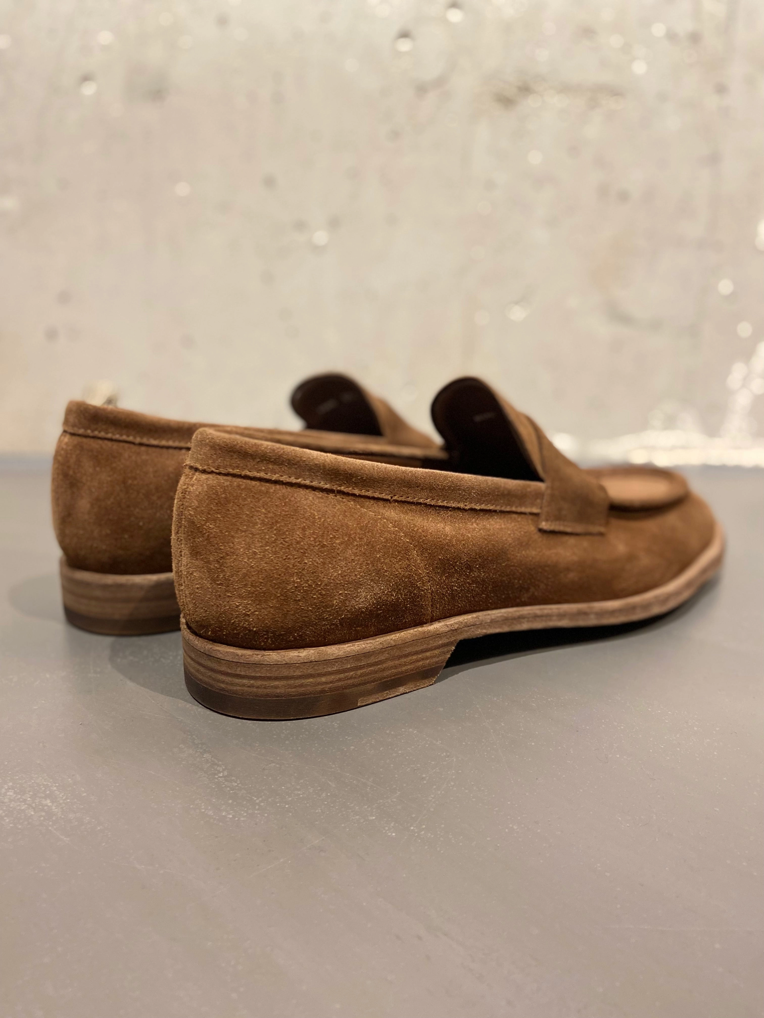 OFFICINE CREATIVE SOUND/001 LOAFER SUEDE CAMEL Cushionaire Loafers