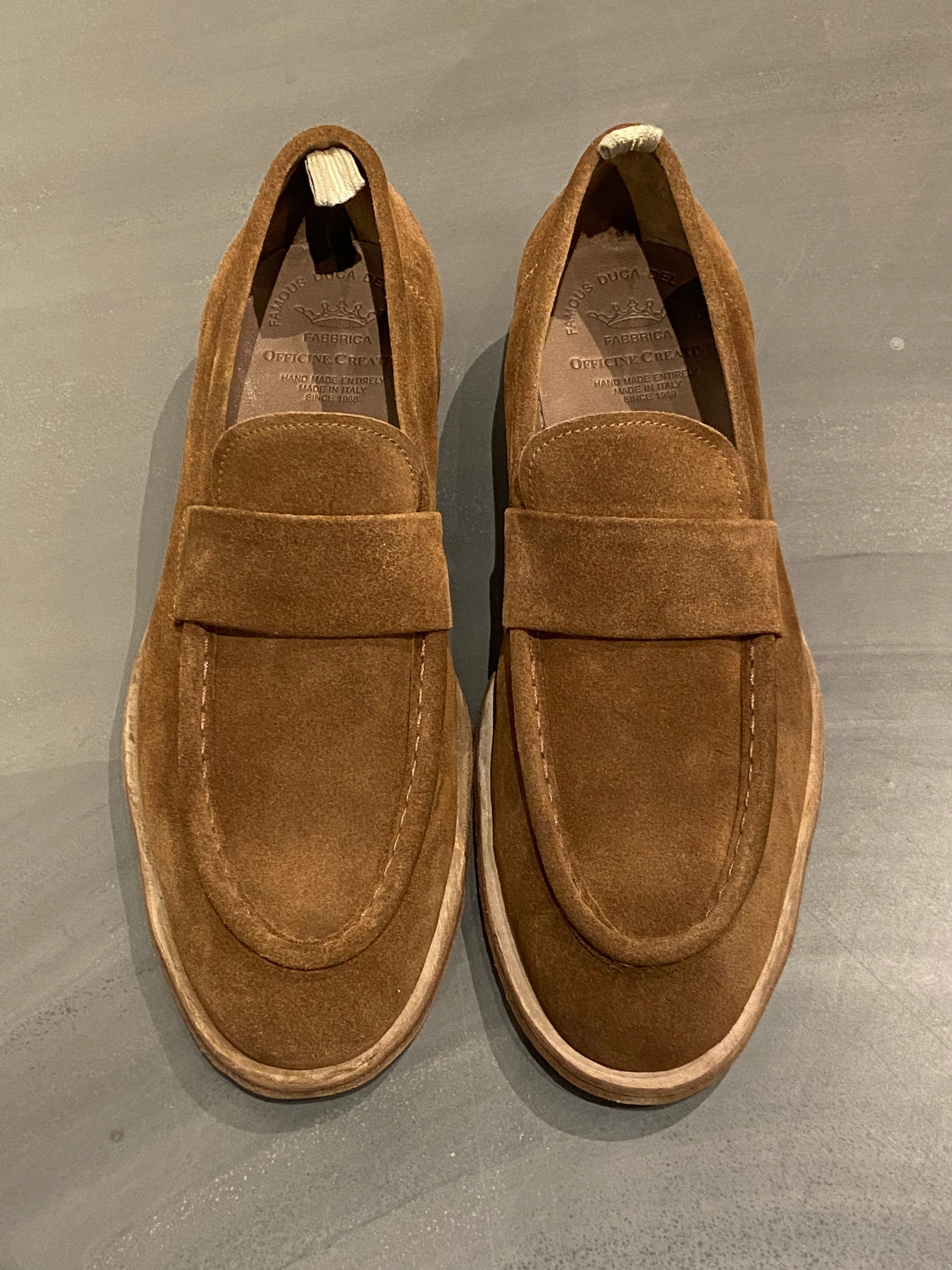 OFFICINE CREATIVE SOUND/001 LOAFER SUEDE CAMEL Giorgio Brutini Loafers