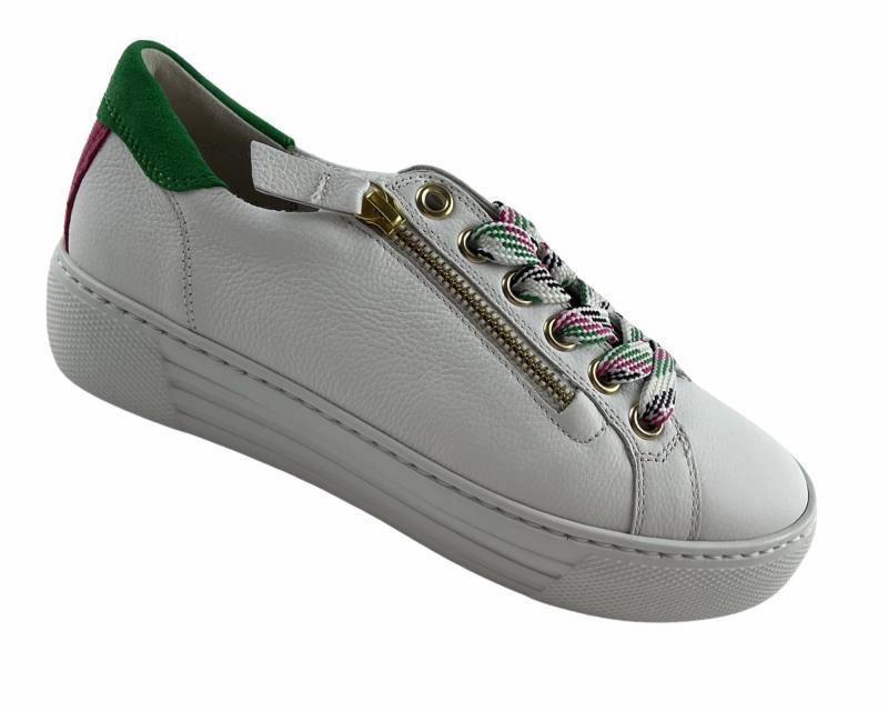 Gabor comfort  Damen Sneaker 26.465.53 Cervo/Samt Wei/multicolor Lavas Sneaker