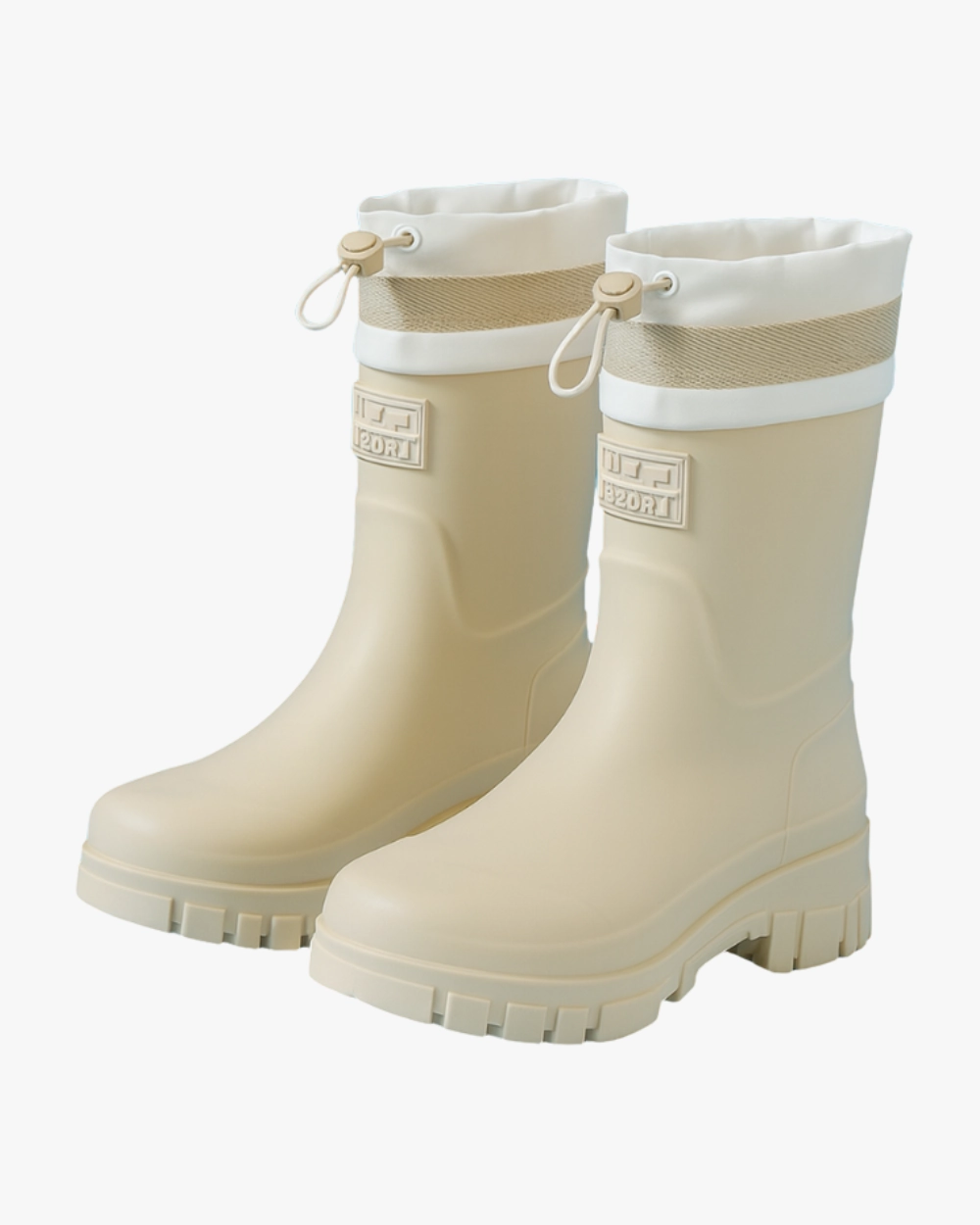 Mid-Cut Gummistiefel wasserabweisend Overknees Stiefel 42