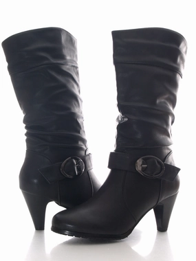 Daytona Stiefel Schleifer Damen Stiefel warm gefttert Black # 794