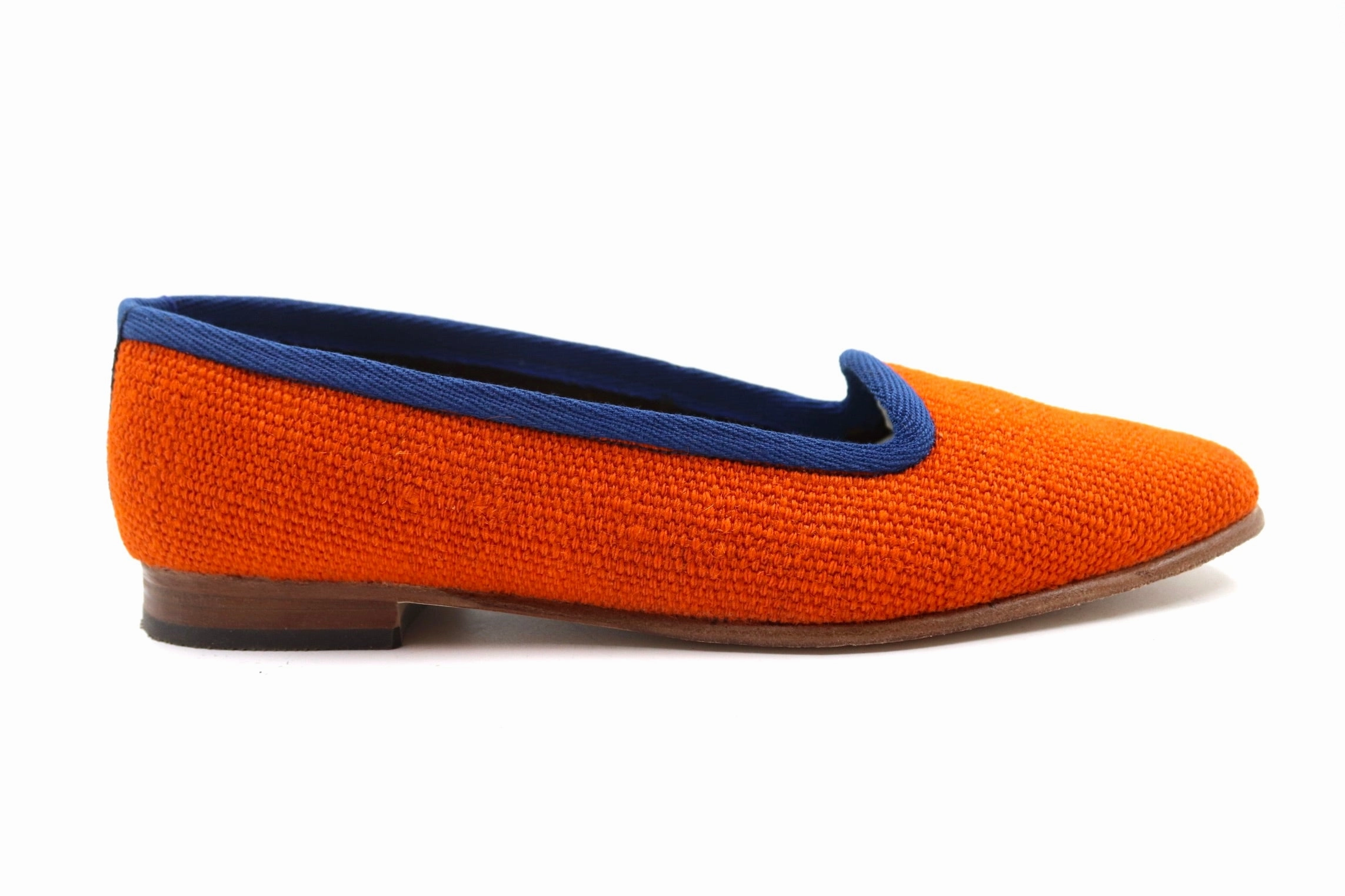 Basket Weave Loafers Orange Kilim