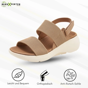 OrthoRina - Orthopdische Sandalen mit Fersenpolsterung fr maximalen Tragekomfork Sanden Mit Plateausohle